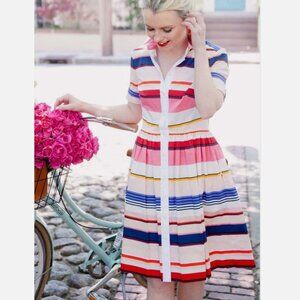 Kate Spade Berber Stripe Shirtdress in Spice Things Up